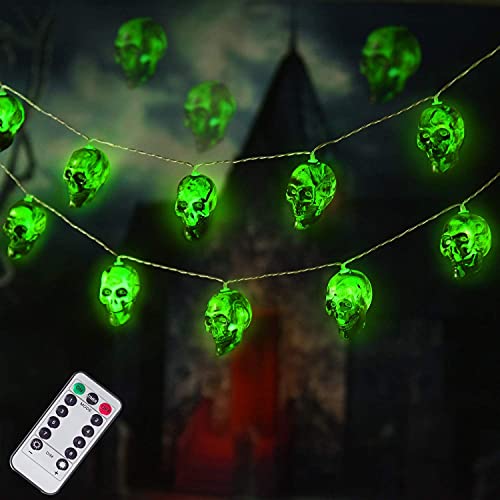 Halloween Skull  String Lights, Battery Operated 8 Mode