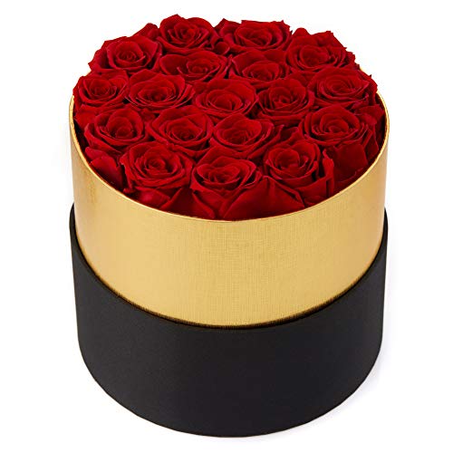 Handmade Preserved Real Roses in a Box That Last a Year Gift for Valentines Day