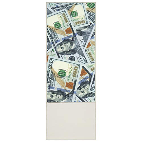 $100 Dollar Bill Runner Rug, Multicolor,