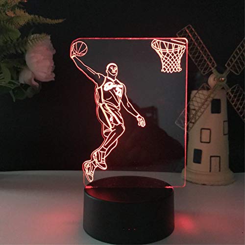 3D Illusion LED Night Light,7 Colors Gradual Changing Touch Switch USB Table Lamp