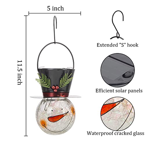 Christmas Snowman Solar Lanterns Decoration