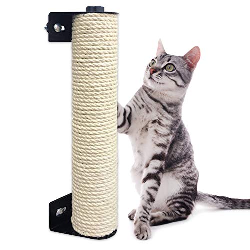 Post Cage Mounted Cat Scratcher- Space-Saving