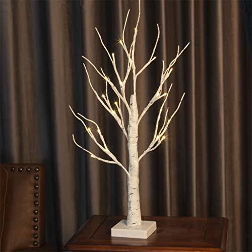 LED Easter Birch Tree Lights w/ Eggs Battery Powered