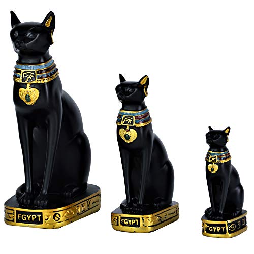 Egyptian Bastet Collectible Figurine Cat Goddess Statue - Made in Egypt