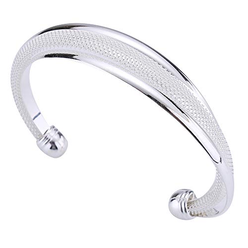 925 Silver Plated Bangle Bracelet for Women