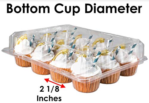 12 Cavity Cupcake Container To Carry Cupcakes (Pack of 12)