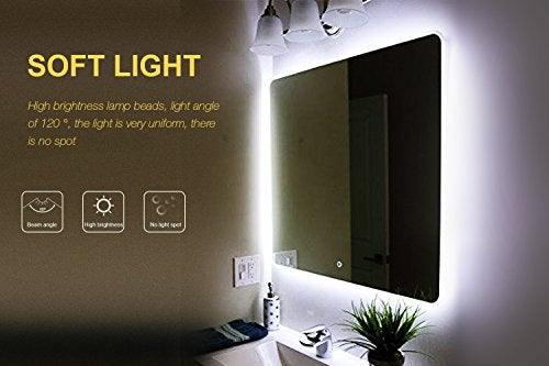 Led Vanity Mirror Lights Kit 13ft/4M 240 LEDs w/ Dimmer & Power Supply