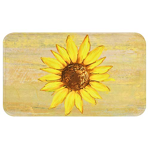 Sunflower Area Rug Door Mat 18 x 30 Inches