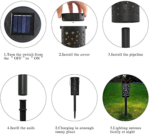 6 Pack Solar Garden Lights