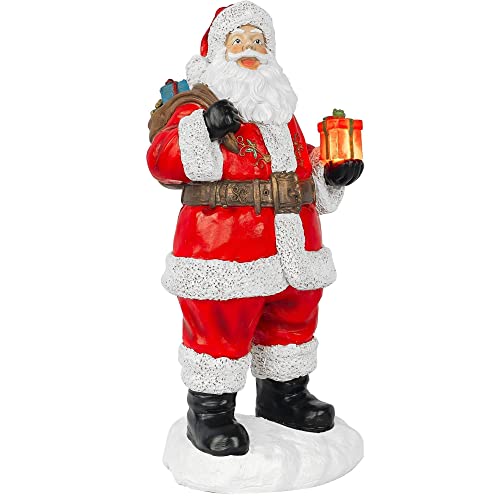 12" Christmas Resin Santa Claus Decoration