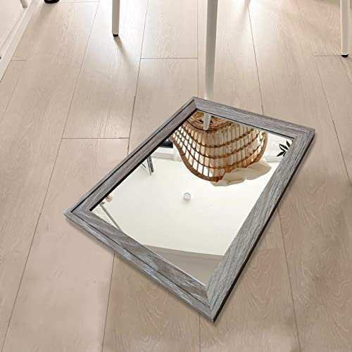 2PCS Farmhouse Frame Accent Wall Mirror (11"X15")