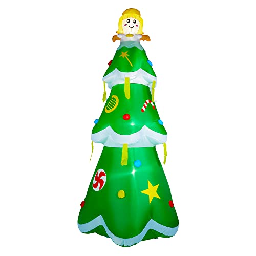 8 FT Christmas Tree Inflatables w/ Built-in LED