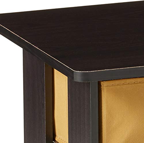 End Table Bedroom Night Stand, Petite, Espresso, Set of 2