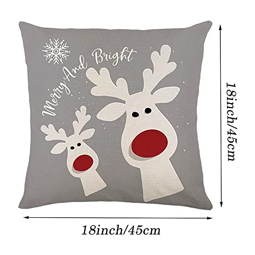 Set of 4 Christmas Pillow Covers 18X18 Inch