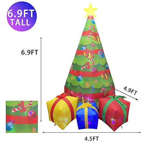 7ft Christmas Inflatables Tree with Built-in LEDs