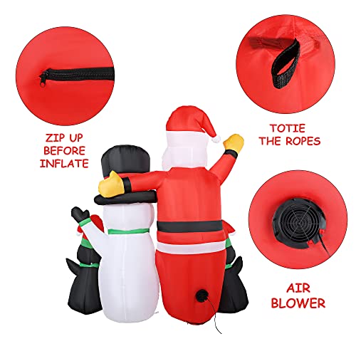 6 FT Christmas Inflatables Lighted Blow up Christmas Decoration