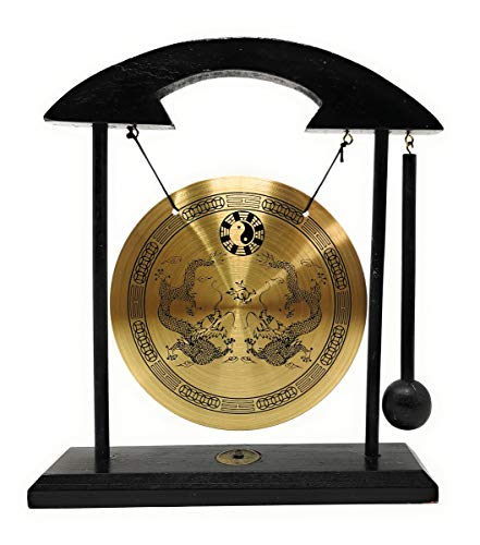 Zen Art Brass Feng Shui Desktop Gong by Asian Home