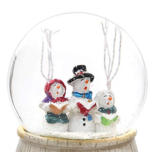 Musical Snow Globe Snowman Glitter Dome Polystone Decoration. Plays "Let It Snow"