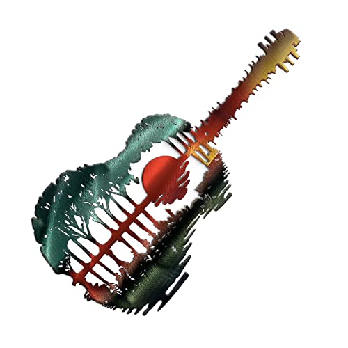 17'' Iron Music Guitar Metal Wall Art Decoration