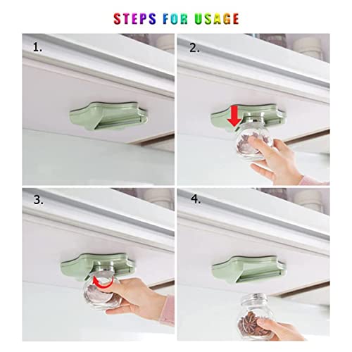 Under Cabinet Multi-Sized Jars Opener for Weak Hands & Seniors
