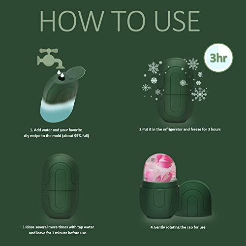 Facial Roller Silicone Ice Mold for Face Massager- Remove Fine Lines Shrink Pores