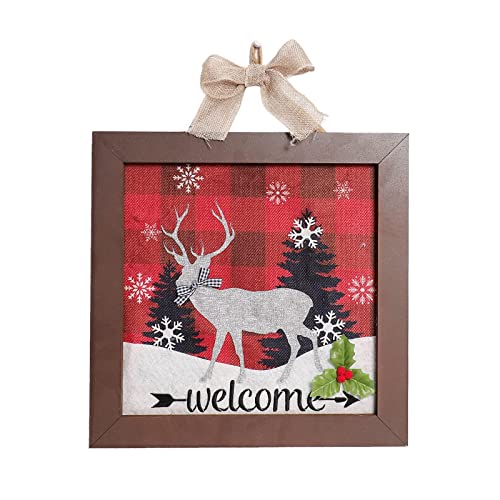Christmas Hanging Sign with Led Lights Decoration