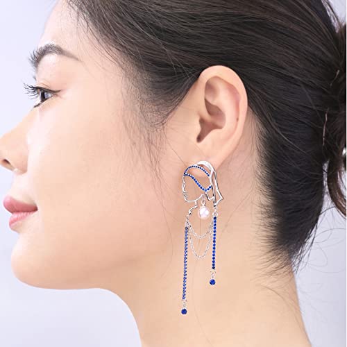 Unique Abstract face Art Earrings for Women