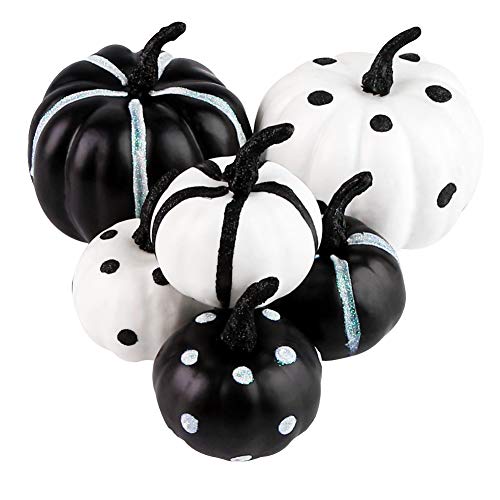 12P-16 PCS Artificial Pumpkins for Fall Halloween Thanksgiving Home Decoration