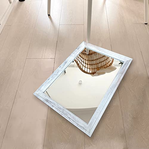 2PCS Farmhouse Frame Accent Wall Mirror (11"X15")