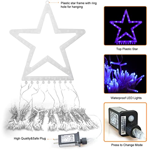 320 LEDs Christmas Decorations Star String Lights