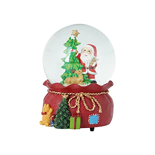 100mm Musical Snow Glitter Water Globe Christmas Decoration