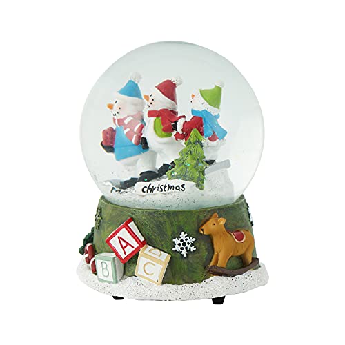 100mm Musical Snow Glitter Water Globe Christmas Decoration