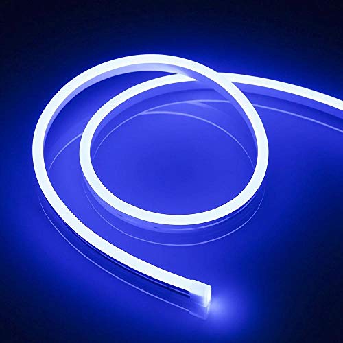 Neon LED Strip Light 16.4ft/5m 12V DC 600 LEDs Waterproof Flexible