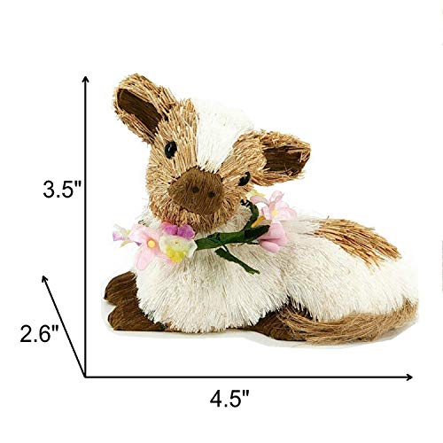 Easter Home Decor Lamb Pig Cow Figurine Set of 3