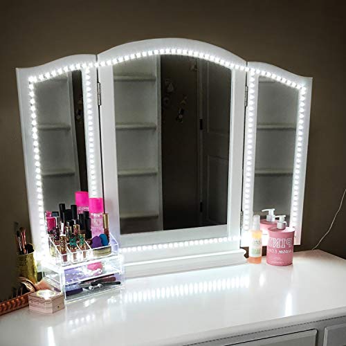 Led Vanity Mirror Lights Kit 13ft/4M 240 LEDs w/ Dimmer & Power Supply