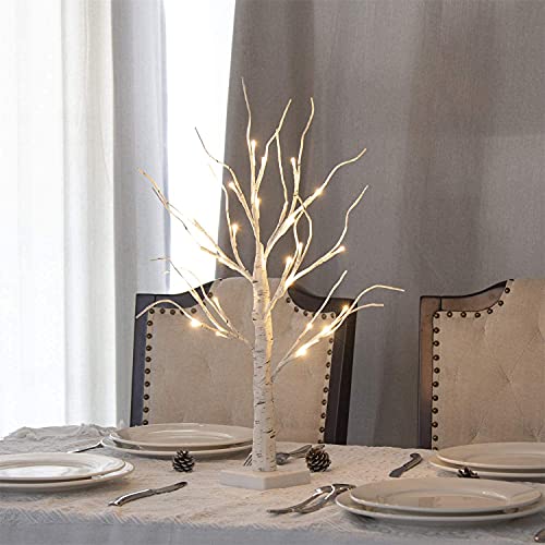 LED Easter Birch Tree Lights w/ Eggs Battery Powered
