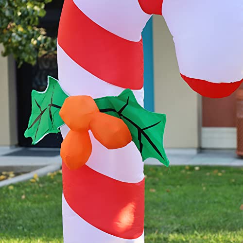 6 FT  Christmas Inflatables Candy Cane w/ LEDs