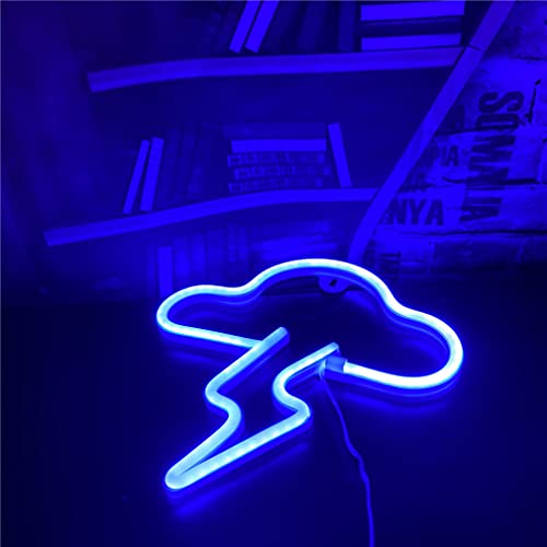 Cloud-Lightning Neon Sign Lights w/ USB or Battery Operated