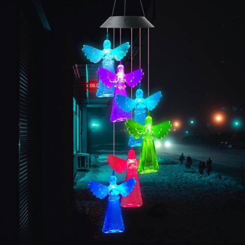 Angel String Light red top Gardening Light up Wind Chimes