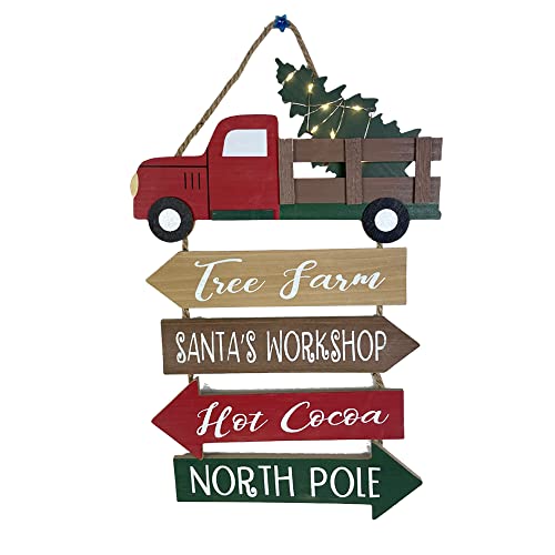 Christmas Truck Sign Hanging Decoration