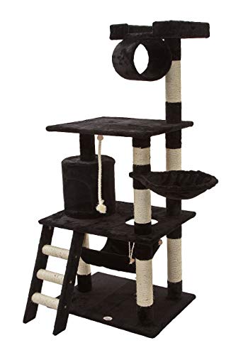 62-Inch Cat Tree, Black