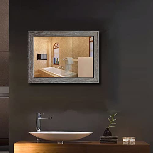 2PCS Farmhouse Frame Accent Wall Mirror (11"X15")