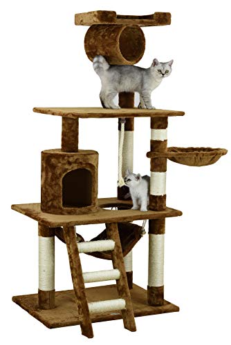 62-Inch Cat Tree- Cat Condo House