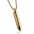 Gold Lord's Prayer Cross Bullet Pendant Stainless Steel Necklace for Men