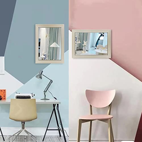 2PCS Farmhouse Frame Accent Wall Mirror (11"X15")