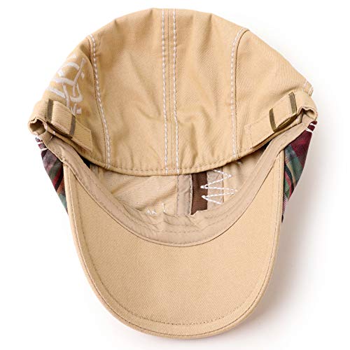 Men Beret Hat Cotton Buckle Adjustable Newsboy Hats Cabbie Gatsby Cap