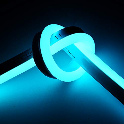 Neon LED Strip Light 16.4ft/5m 12V DC 600 LEDs Waterproof Flexible