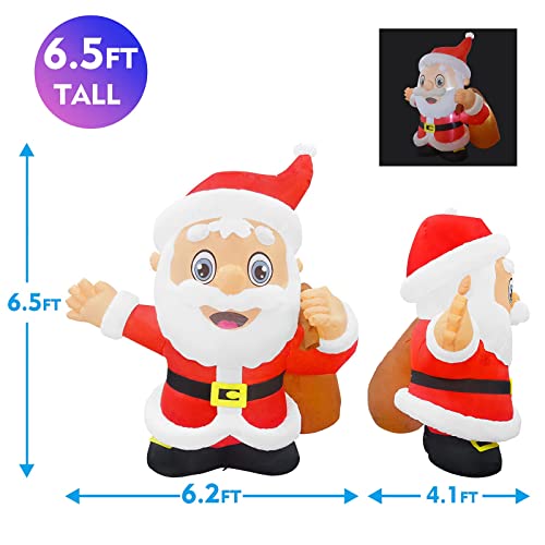 6.5 FT Christmas Inflatable Santa Claus