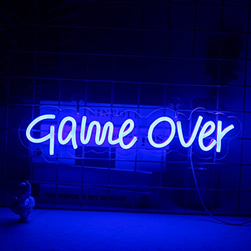 Game Over Neon Signs LED Gamer Wall Decoration w/ USB