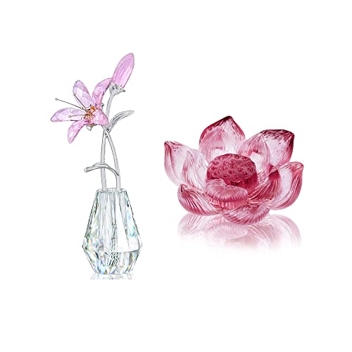 Crystal Flower Glass Art  Home Decoration